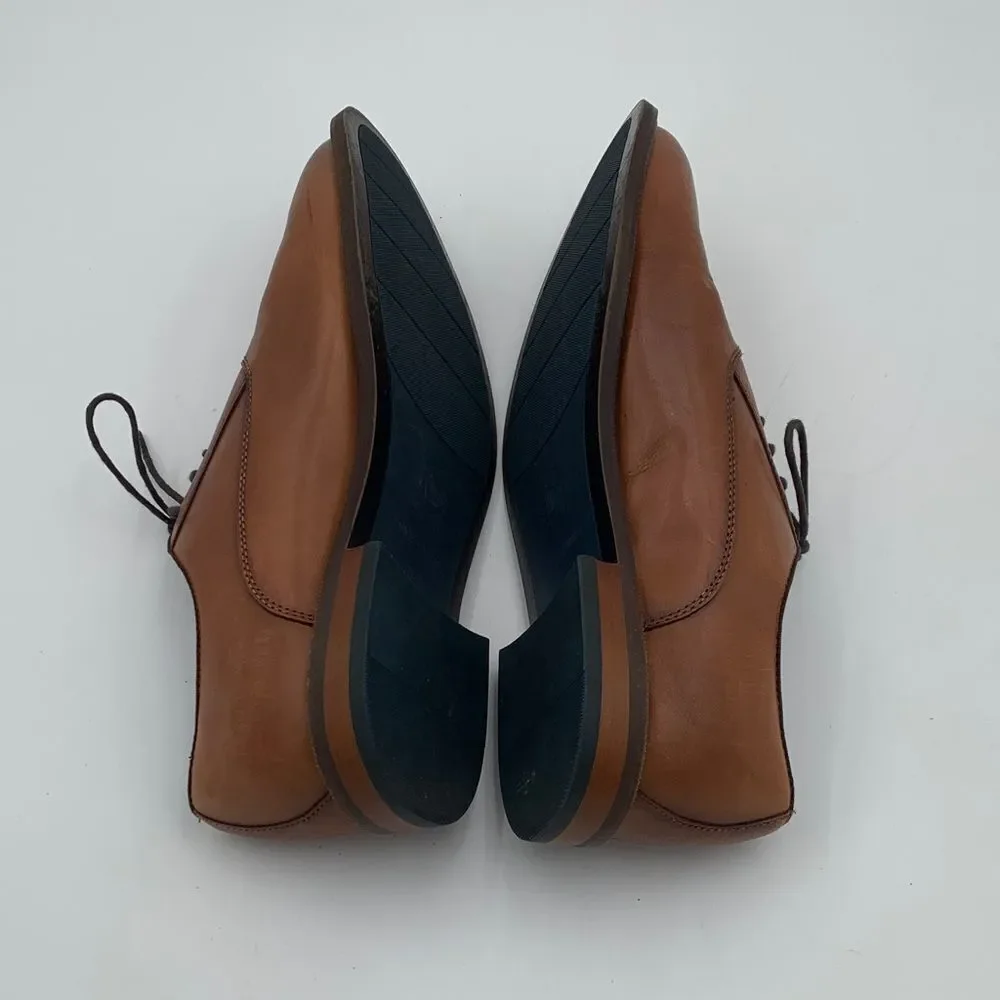 Vince Camuto *Lawsen* Classic Brown Leather Men's dress shoes size 8.5 W